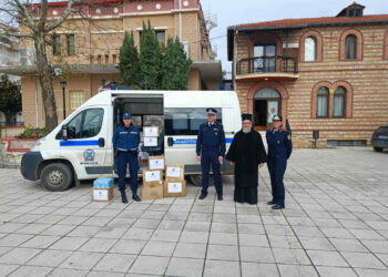 Συγκέντρωση και προσφορά ειδών ανάγκης για τις γιορτές από την ΕΛ.ΑΣ. στην Αν. Μακεδονία και Θράκη