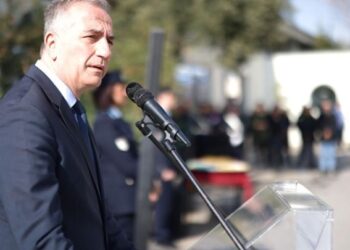 Στην επιμνημόσυνη δέηση για τους πεσόντες αστυνομικούς ο Στ. Καλαφάτης