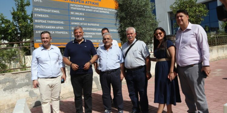 Στο Δήμο Αγίας Βαρβάρας ο Περιφερειάρχης Αττικής Γ. Πατούλης