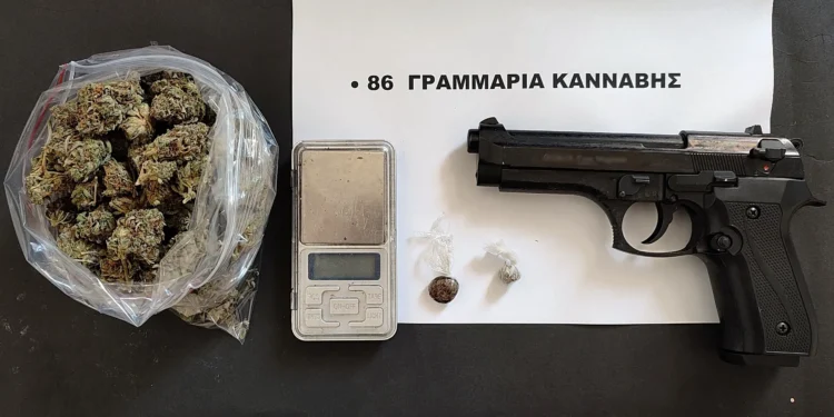 Ρόδος: Σύλληψη ημεδαπού για διακίνηση ναρκωτικών και οπλοκατοχή