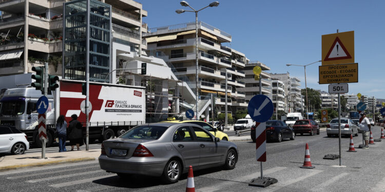 Kυκλοφοριακές ρυθμίσεις στη λεωφόρο Ποσειδώνος