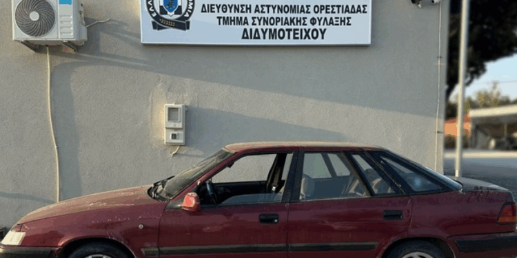 Ορεστιάδα: Συνελήφθη διακινητής για μεταφορά 8 παράνομων μεταναστών