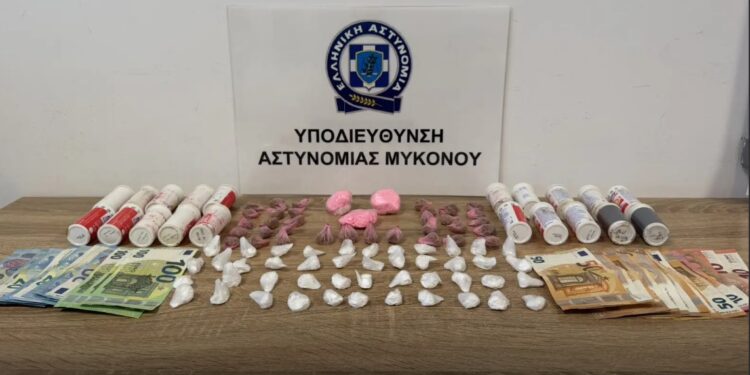 «Βροχή» συλλήψεων στη Μύκονο για ναρκωτικά – Κοκαΐνη, MDMA και τροχόσπιτο-εργαστήριο