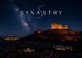 Τι συμβαίνει όταν είκοσι καλλιτεχνικές τροχιές, δεκατρείς ποιητικές φωνές και αιώνες ουράνιας γνώσης συναντώνται κάτω από έναν γυάλινο ουρανό;